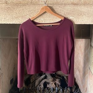Brandy Melville Maroon Cropped Sweater